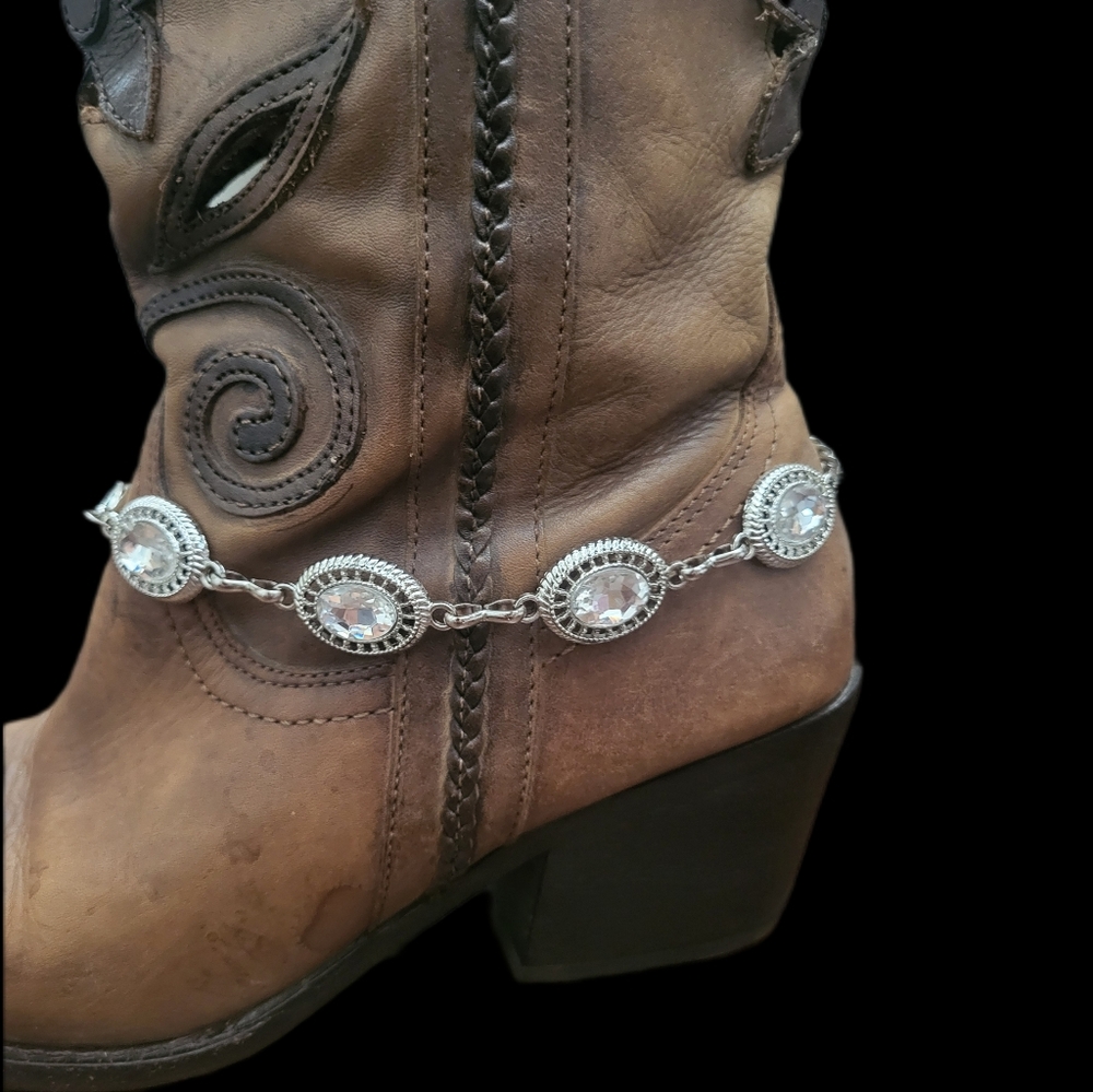 Western Cowboy Boot Chain Boot Jewelry Silver Chain Southwestern Boot Chain